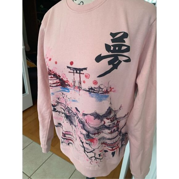 Blind Rooster Size S Streetwear Pink Sweatshirt - Picture 7 of 8